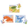 Bigjigs Toys Puzzle 3v1 morské zvieratká