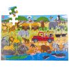 Bigjigs Toys Podlahové puzzle Africké dobrodružné 48 dielikov