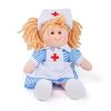 Bigjigs Toys Látková bábika sestrička Nancy 28 cm