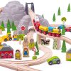 Bigjigs Rail Drevená vláčkodráha horská cesta 112 dielov