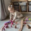 Bigjigs Rail Drevená vláčikodráha osmička pre princezné 35 dielov