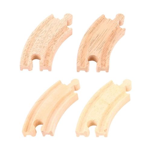 Bigjigs Rail Krátka kruhová koľaj 10 cm 4 ks