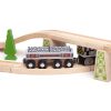 Bigjigs Rail Dlhý vagónik s uhlím + 2 koľaje