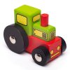 Bigjigs Rail Vagón s traktorom + 2 koľaje