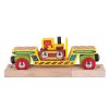 Bigjigs Rail Vagón s buldozérom + 2 koľaje