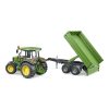 Bruder Traktor John Deere s prívesom