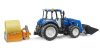 Bruder 2187 traktor New Holland T5.120  homlokrakodóval, billenő ládával és villákkal
