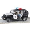 Bruder Jeep Wrangler Rubicon Polícia