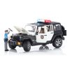 Bruder Jeep Wrangler Rubicon Polícia