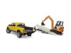 Bruder 2546 Dodge RAM bérleti szolgáltatás kotrógéppel