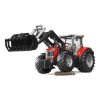 Bruder Traktor MASSEY FERGUSON 7624 s čelným nakladačom