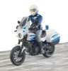 Bruder BWORLD policajný motocykel Ducati Scrambler s jazdcom