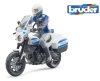 Bruder BWORLD policajný motocykel Ducati Scrambler s jazdcom