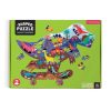 Mudpuppy puzzle Jurassic skatepark - dinoszaurusz formájú 75 db