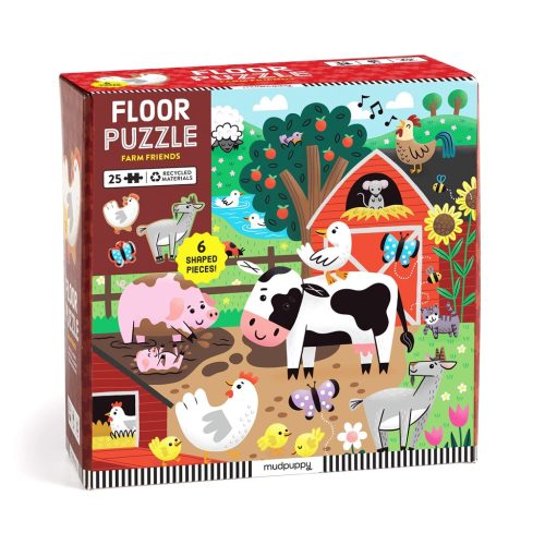 Mudpuppy Podlahové puzzle Kamaráti z farmy 25 dielikov