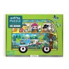 Mudpuppy puzzle Vidám kis busz - busz formájú 75 db
