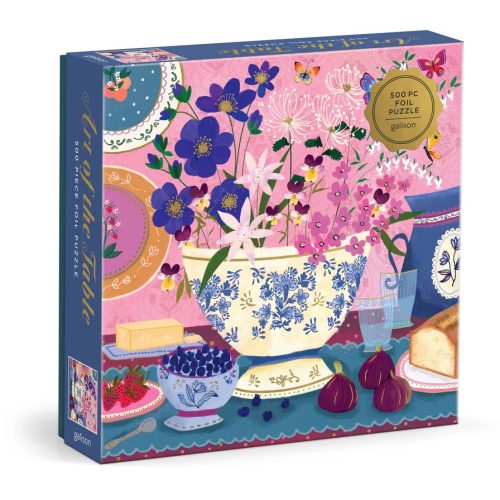Galison Fóliové puzzle Joy Laforme Umenie stolovania 500 dielikov