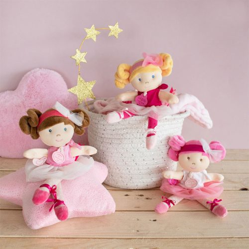 Doudou Jolijou Bábika mini baletka "Les Tutus" 23 cm