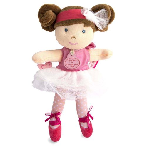 Doudou Jolijou Bábika mini baletka "Les Tutus" 23 cm svetlo ružové šaty