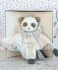 Doudou Darčeková sada - plyšový muchláčik panda 20 cm