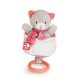 Doudou plüss zenés cica 20 cm