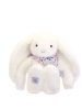 Doudou Plyšový zajačik so šatkou biely 35 cm