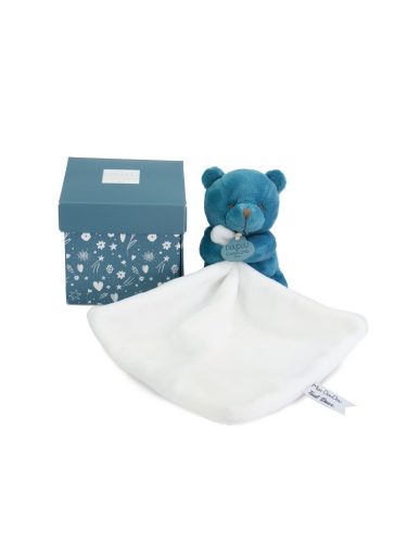 Doudou Môj malý medvedík 10 cm modrý
