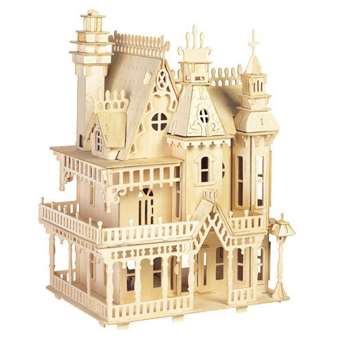 Woodcraft Drevené 3D puzzle vila