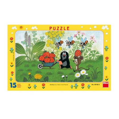 Dino Papierové puzzle Krtko na výlete 15 dielikov