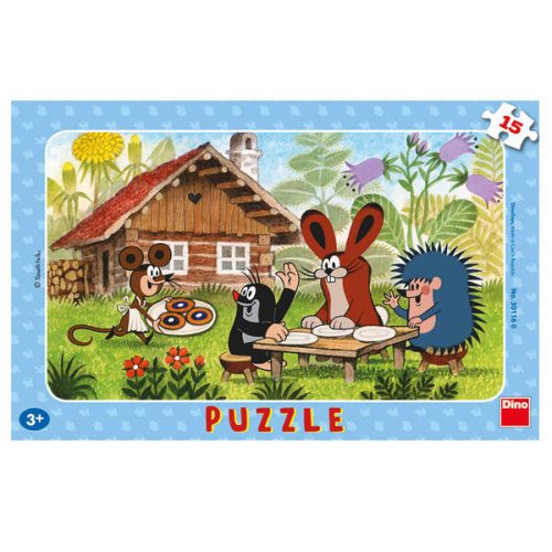 Dino Puzzle Krtko na návšteve