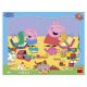 Dino Puzzle Peppa Pig sa hrá - tvary 12 dielikov