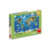 Dino puzzle Állattérkép XL 100 db