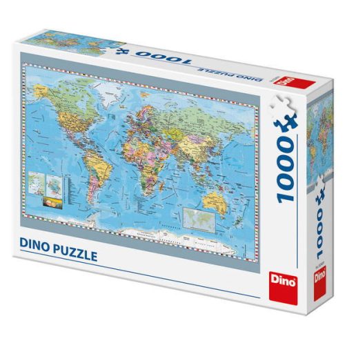 Dino Puzzle Politická mapa sveta 1000 dielikov