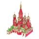 Woodcraft Drevené 3D puzzle Chrám Vasila Blaženého farebný