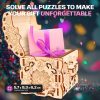 EscapeWelt 3D fa puzzle Kincses doboz