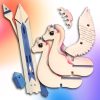EscapeWelt 3D fa puzzle Unikornis