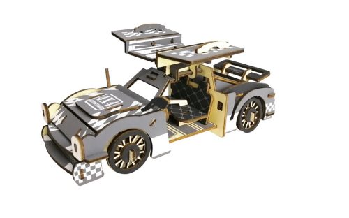 Woodcraft Drevené 3D puzzle Športové auto