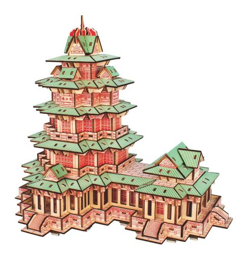 Woodcraft Drevené 3D puzzle YueJiang Tower