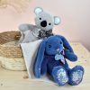 Doudou Histoire d'Ours Plyšový kamarát modrý zajačik 25 cm