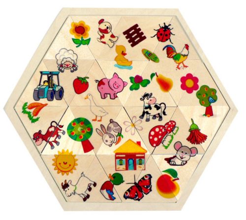 Hess fa puzzle mozaik Farm 24 db