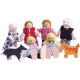 Bigjigs Toys panenky - Set rodinky do domečku 7ks - sleva