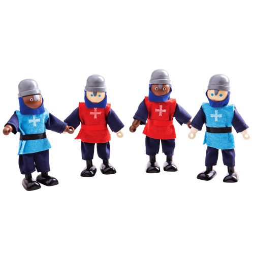 Bigjigs gyerek játék figurák középkori lovagok
