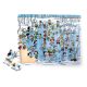 Small Foot Dřevěné puzzle zima 48 dílků