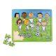 small foot Drevené puzzle Peanuts futbal