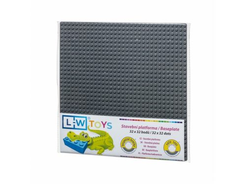 L-W Toys Základová doska 32x32 tmavo šedá