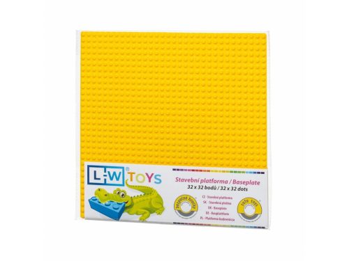 L-W Toys Základová doska 32x32 žltá