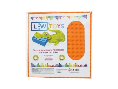 LW Toys tábla / alap 50x50 narancssárga