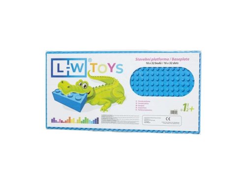 LW Toys tábla / alap 16x32 kék (LEGO kompatibilis)