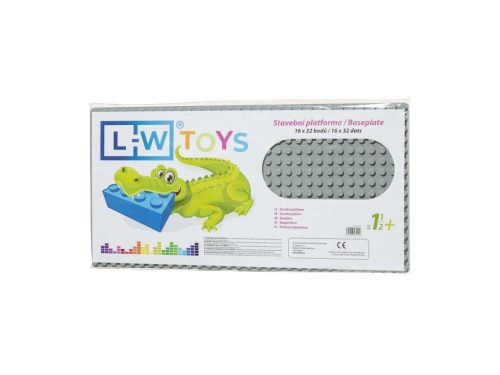 LW Toys tábla / alap 16x32 szürke (LEGO kompatibilis)