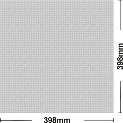 Sluban tábla / alap M38-B0182 40x40 szürke (LEGO kompatibilis)